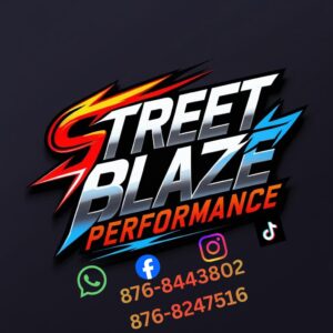 MMVINYL STICKERS 4 inch COUNTOUR CUT STREET BLAZE PERFORMANCE